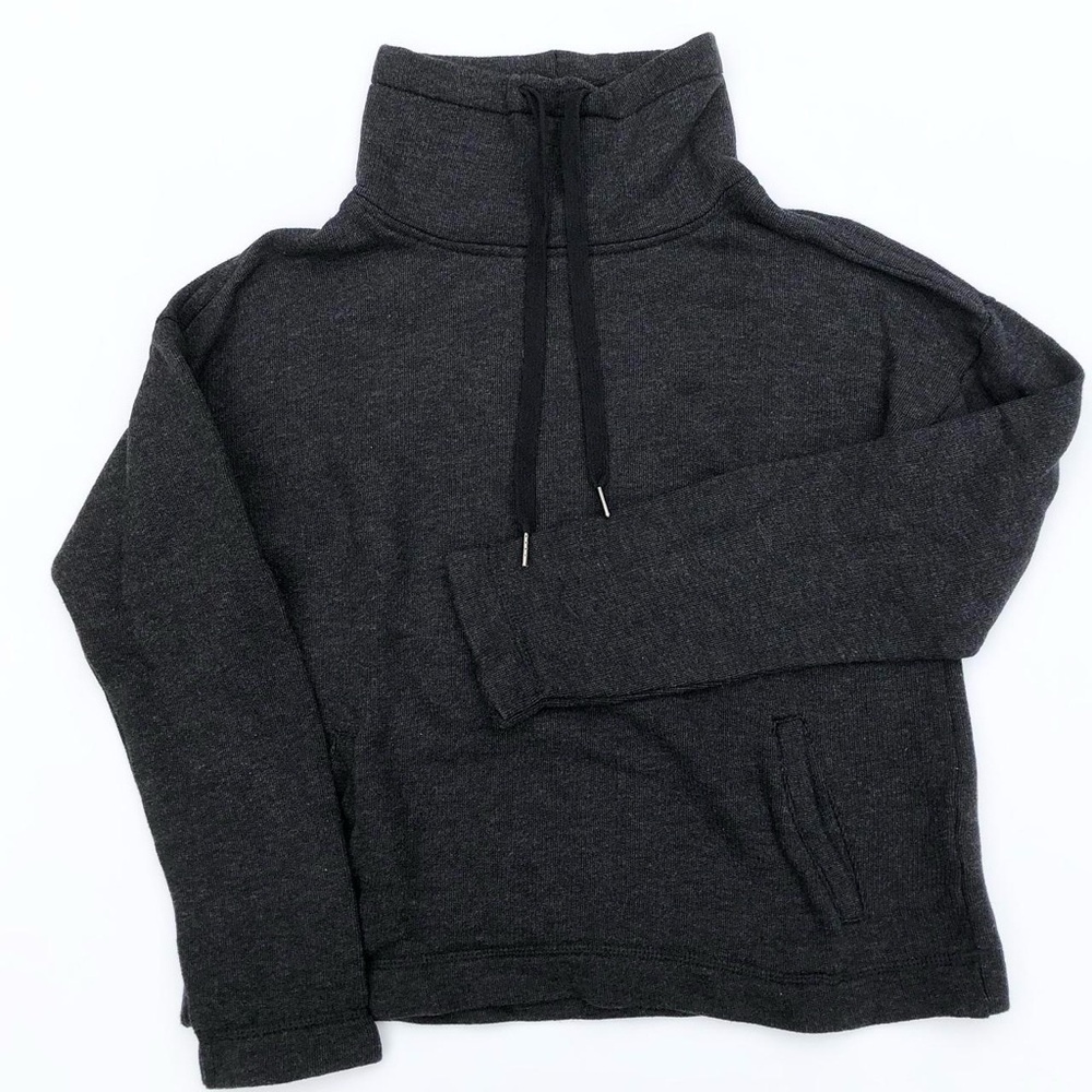 Banana Republic Dark Grey Turtle-neck Hoodie